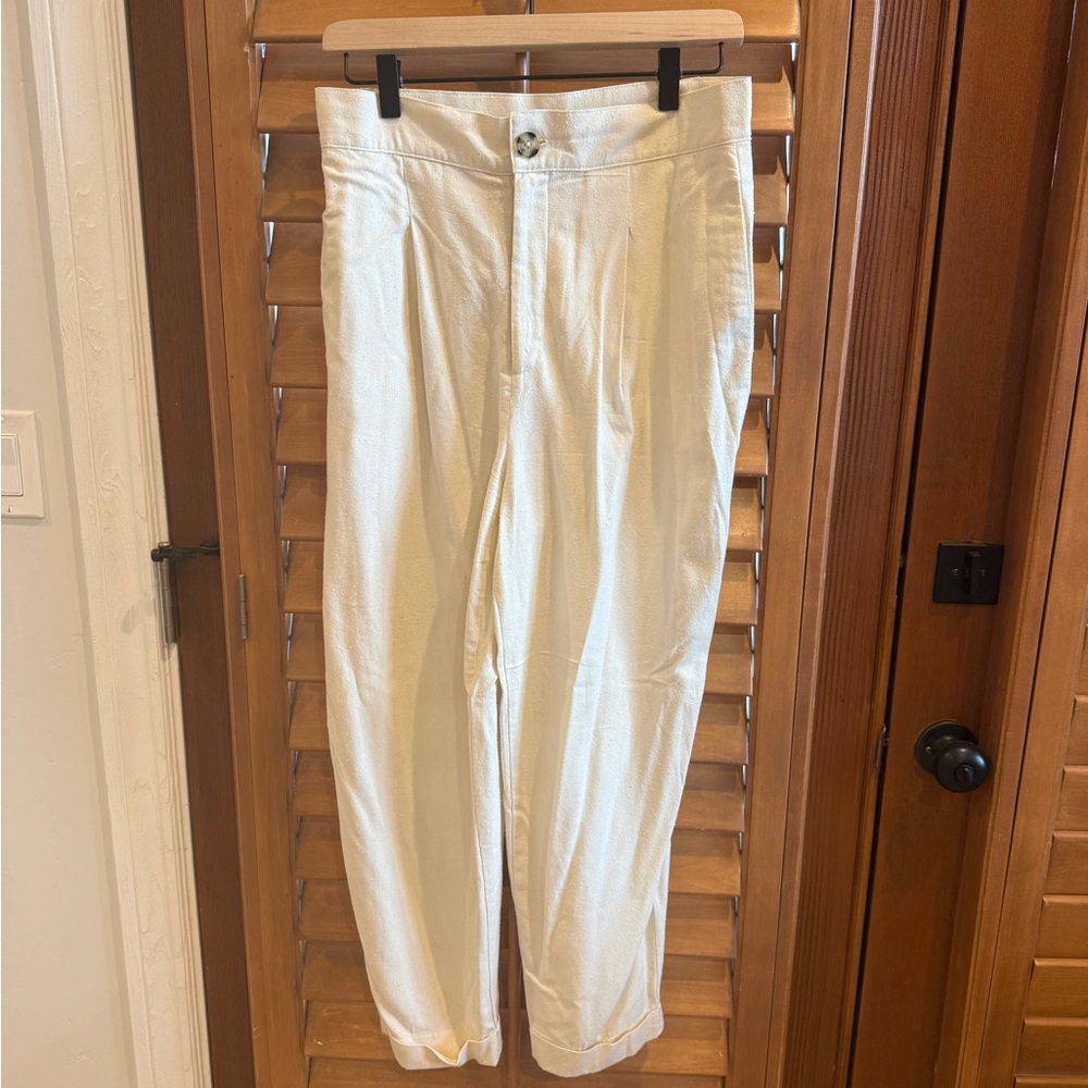 Na Nin cream 100% silk Oliver pants